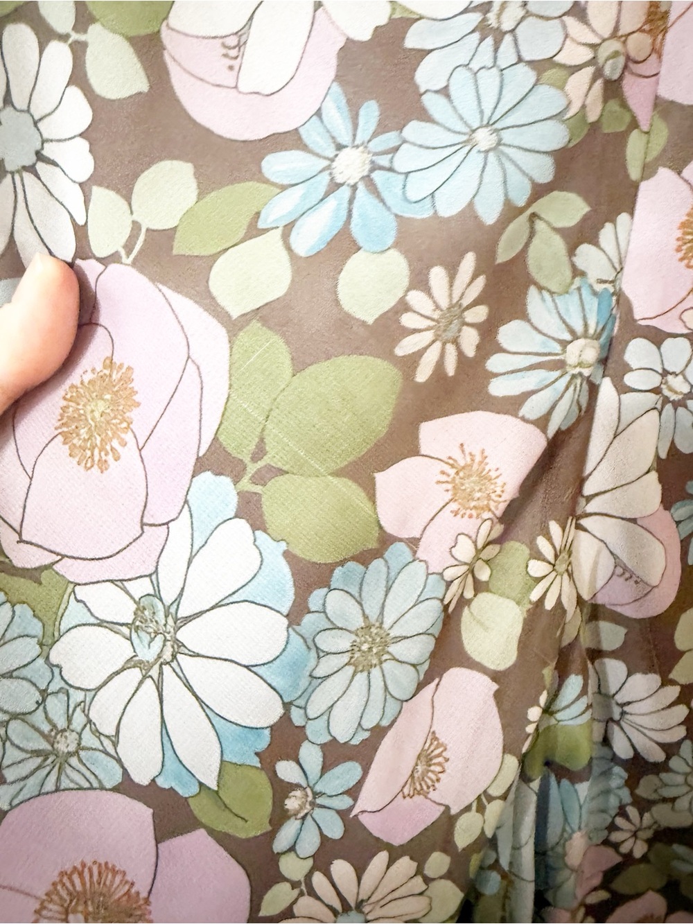 Sister New York Shellona Maxi Ruffle Bell Sleeve Dress in Vintage Floral Medium - Picture 16 of 16